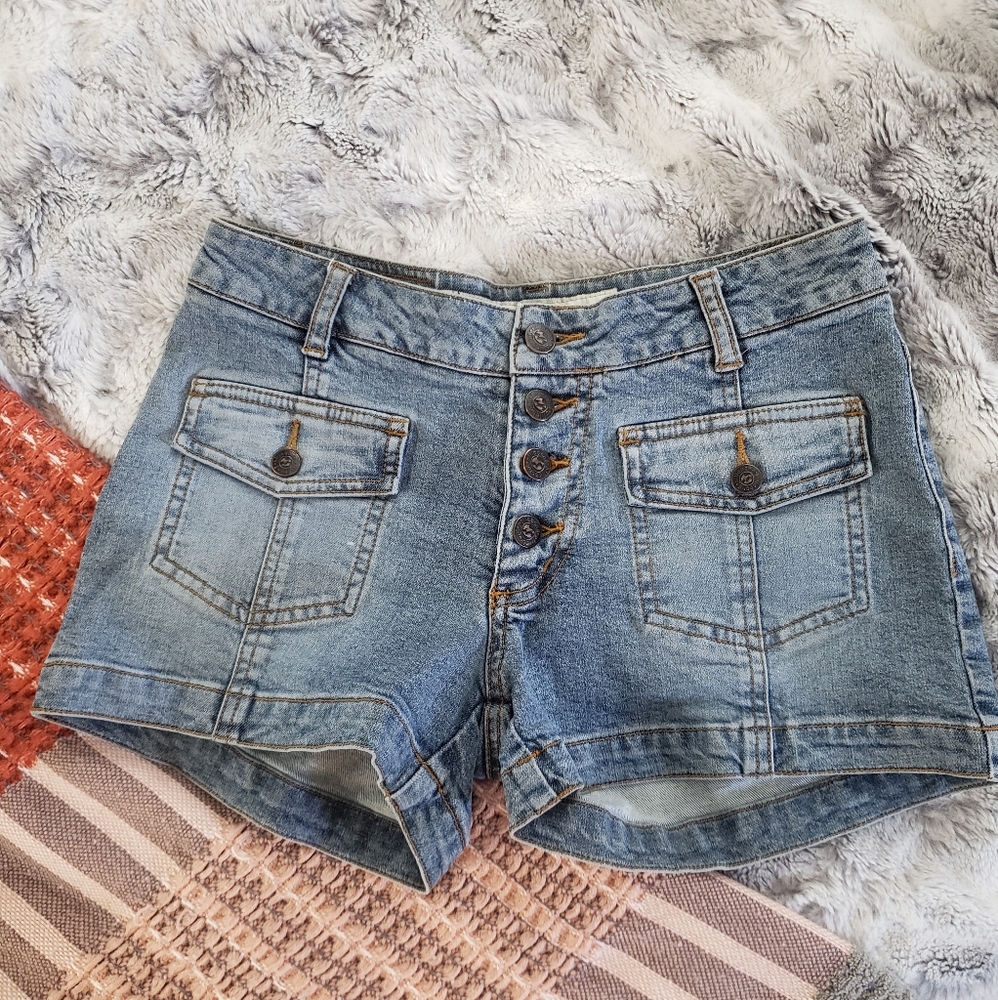 Women's Blue Jean Shorts.